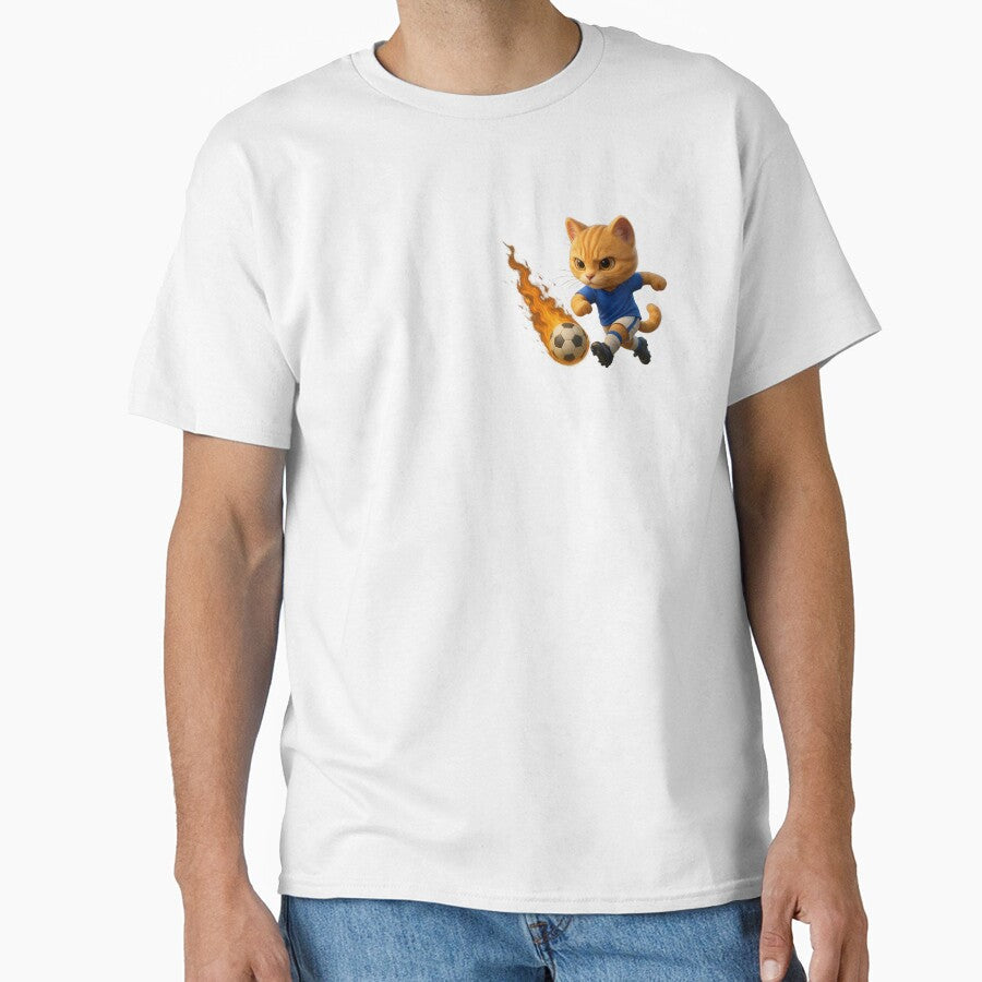 Chibi Football Player Cat by laysonjld01 - Adult & Kids T-Shirts, Sweatshirts & Hoodies apparel design preview 1
