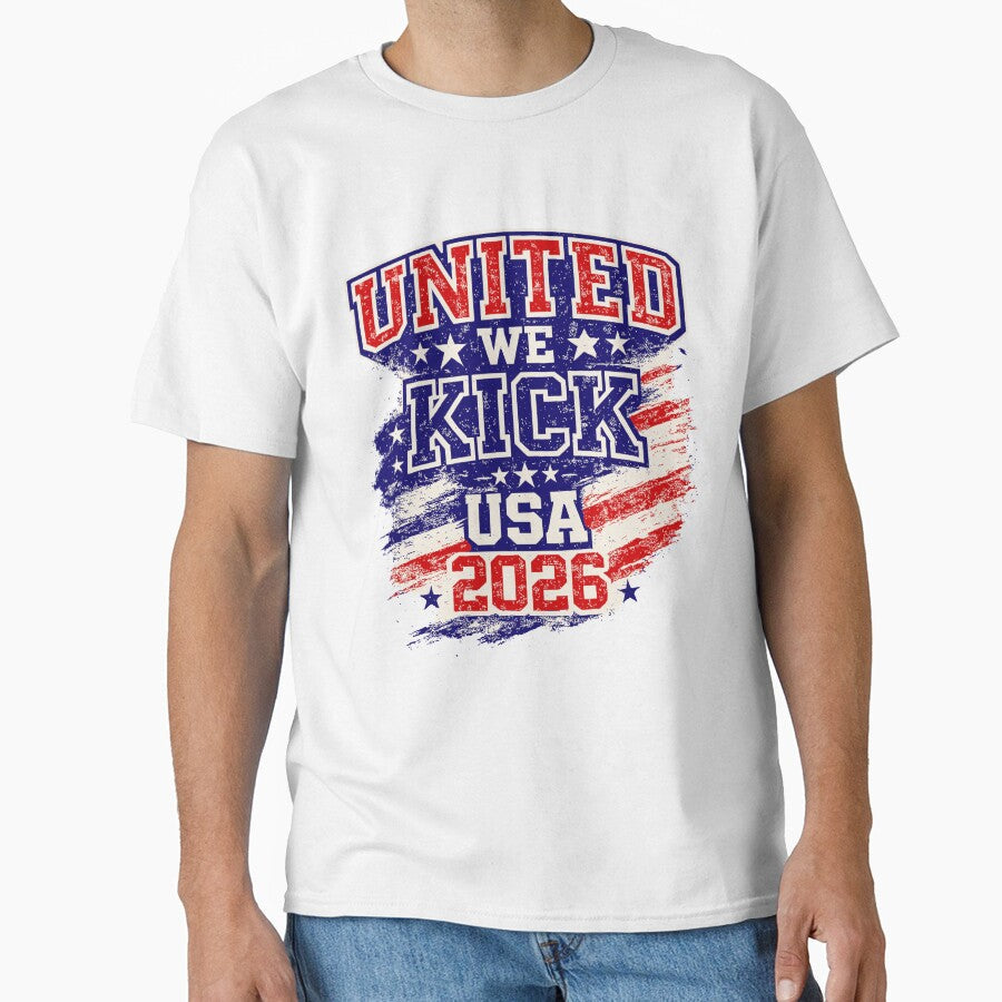 USA 2026 World Cup Soccer by RobbieNog Unisex T-shirt, Sweatshirt, Hoodie, Long Sleeve Tee - T-Shirt, Sweatshirt, Hoodie