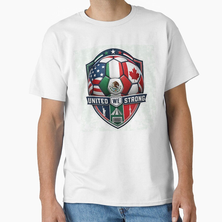 National Flag Fusion Football - World Cup 2026 Unity Ball Tee by Ahmed Nedji Unisex T-shirt, Sweatshirt, Hoodie, Long Sleeve Tee - T-Shirt, Sweatshirt, Hoodie