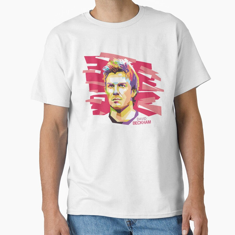 David Beckham in Vector Pop Art by Limada Iqbal Unisex T-shirt, Sweatshirt, Hoodie, Long Sleeve Tee - T-Shirt, Sweatshirt, Hoodie
