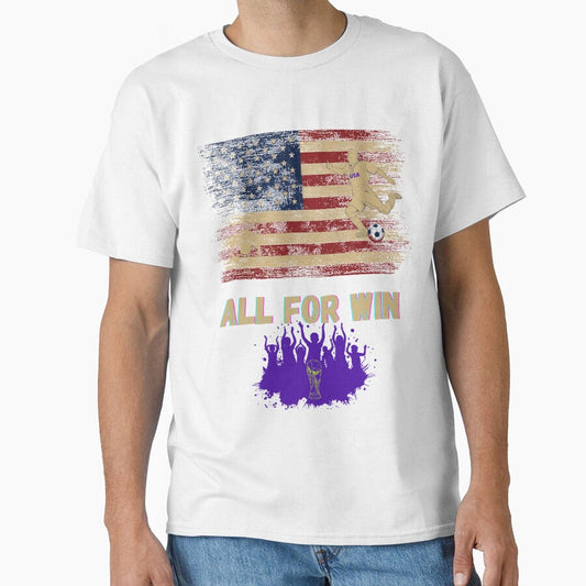 All for win. Classic t-shirt. by ConradoBullhead Unisex T-shirt, Sweatshirt, Hoodie, Long Sleeve Tee - T-Shirt, Sweatshirt, Hoodie