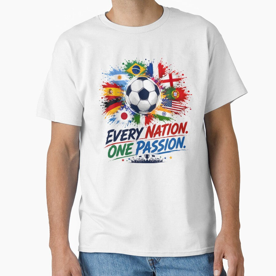 every nation one team, fifa collectibles, soccer tournament, team jerseys, fifa art prints by TrueArtVibes sports jersey product view 1