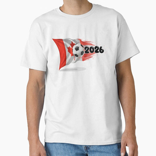 2026 Soccer World Cup Canada Flag T-Shirt | Dynamic Football Fan Tee by nymphengut Unisex T-shirt, Sweatshirt, Hoodie, Long Sleeve Tee - T-Shirt, Sweatshirt, Hoodie
