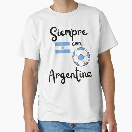 Always Argentina soccer football fan design by Tienda-Vane Unisex T-shirt, Sweatshirt, Hoodie, Long Sleeve Tee - T-Shirt, Sweatshirt, Hoodie
