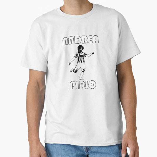 Andrea Pirlo Cartoon Football Player Illustration by Josphinerron Unisex T-shirt, Sweatshirt, Hoodie, Long Sleeve Tee - T-Shirt, Sweatshirt, Hoodie