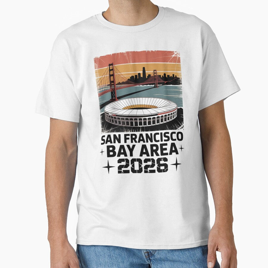 San Francisco Bay Area Golden Gate Stadium T-Shirt V14 by DarylWelsh2024 Unisex T-shirt, Sweatshirt, Hoodie, Long Sleeve Tee - T-Shirt, Sweatshirt, Hoodie