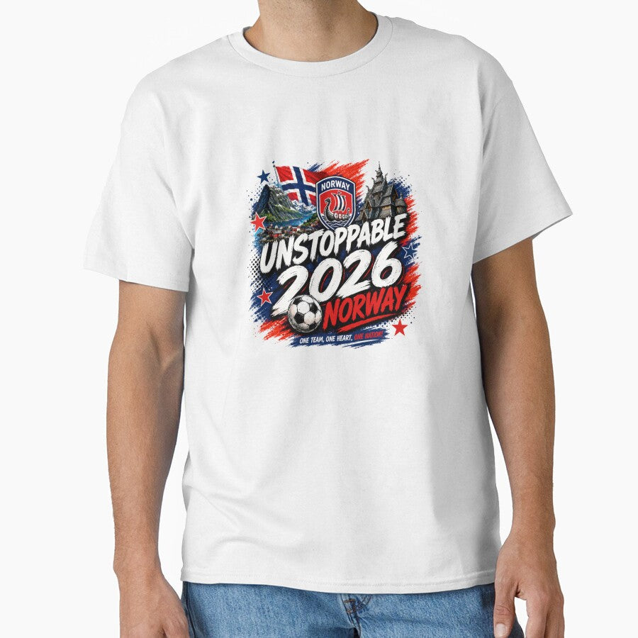 Norway 2026 Soccer Unisex Football Fan by ToscaSamShop Unisex T-shirt, Sweatshirt, Hoodie, Long Sleeve Tee - T-Shirt, Sweatshirt, Hoodie