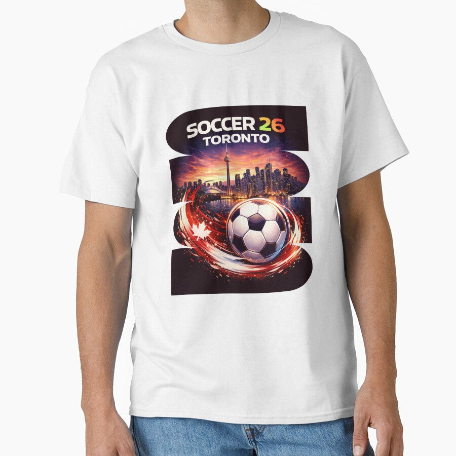 Toronto Soccer 2026 Shirt, Soccer 26 Toronto ON Fan Tee, Toronto Canada Soccer Graphic by MK-Charlie - T-Shirt, Sweatshirt, Hoodie