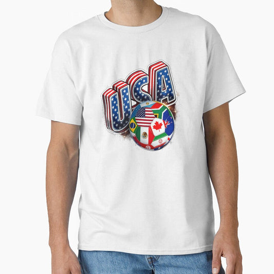 2026 World Cup Soccer USA Canada Mexico Football Trophy Fan Shirt by Hamid-Artworks Unisex T-shirt, Sweatshirt, Hoodie, Long Sleeve Tee - T-Shirt, Sweatshirt, Hoodie
