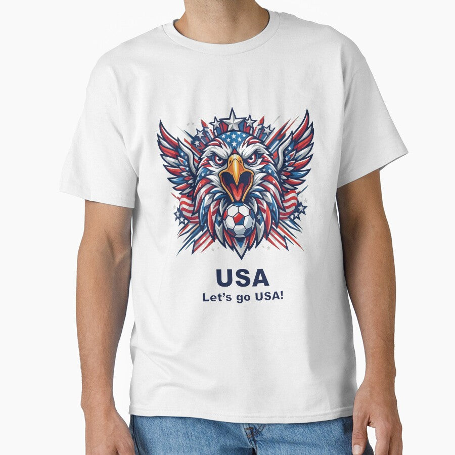 World Cup USA Football Eagle by MarcV88 Unisex T-shirt, Sweatshirt, Hoodie, Long Sleeve Tee - T-Shirt, Sweatshirt, Hoodie