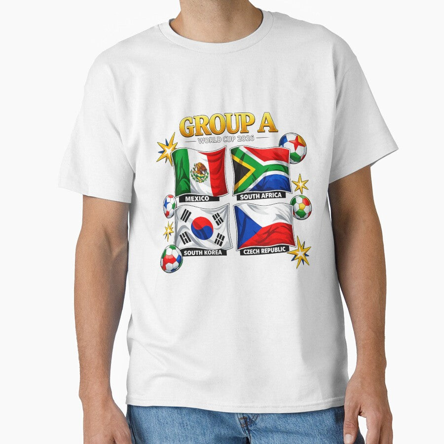 GroupAWorldCup2026FlagsDesign by Andromedaseeds Unisex T-shirt, Sweatshirt, Hoodie, Long Sleeve Tee - T-Shirt, Sweatshirt, Hoodie