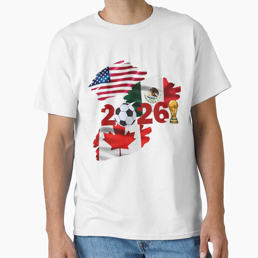 United by Soccer 2026 by gomood Unisex T-shirt, Sweatshirt, Hoodie, Long Sleeve Tee - T-Shirt, Sweatshirt, Hoodie