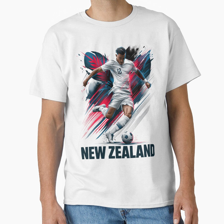New Zealand Soccer by StudioRedKoala Unisex T-shirt, Sweatshirt, Hoodie, Long Sleeve Tee - T-Shirt, Sweatshirt, Hoodie