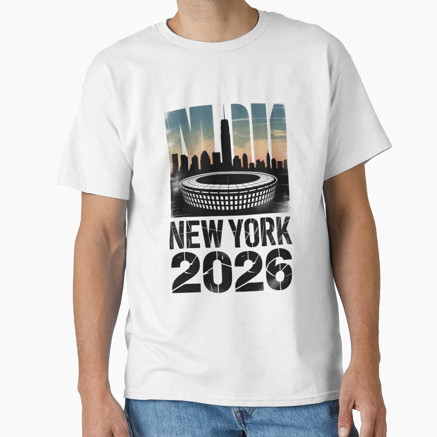 New York 2026 MetLife Stadium Skyline T-Shirt V10 by DarylWelsh2024 Unisex T-shirt, Sweatshirt, Hoodie, Long Sleeve Tee - T-Shirt, Sweatshirt, Hoodie