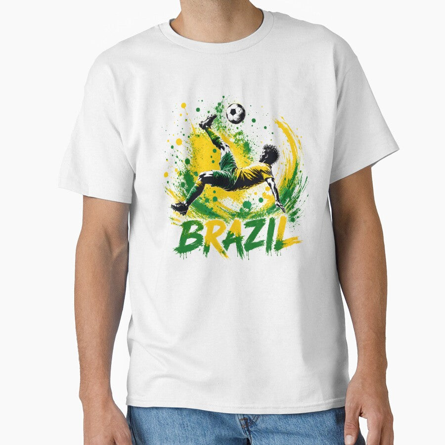 Brazil Soccer Fan T-Shirt | Yellow Green Football Pride Tee | Brazilian Fan Gift 2026 by 3ac-Arts - T-Shirt, Sweatshirt, Hoodie
