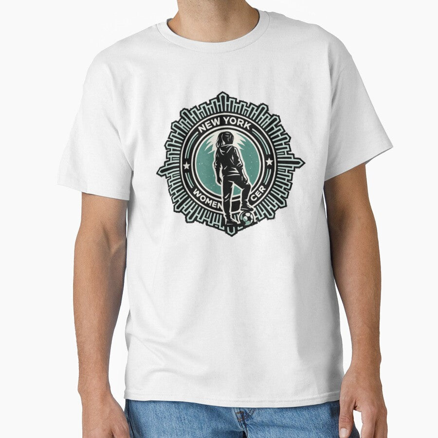 New York Womens Soccer  Control & Confidence Badge by PINK FREE Unisex T-shirt, Sweatshirt, Hoodie, Long Sleeve Tee - T-Shirt, Sweatshirt, Hoodie