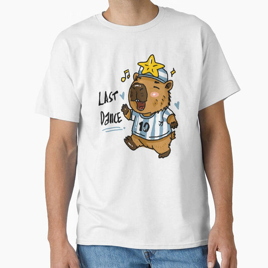 Awkward Animal Hat Club  Argentina Last Dance Dancing Capybara | World Cup 2026 Sticker by chupichapa - T-Shirt, Sweatshirt, Hoodie