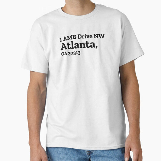 Atlanta Stadium Address by The Chuck Wagon Unisex T-shirt, Sweatshirt, Hoodie, Long Sleeve Tee - T-Shirt, Sweatshirt, Hoodie