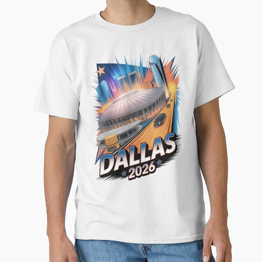 Dallas 2026 Texas Soccer Souvenir T-Shirt V20 by DarylWelsh2024 Unisex T-shirt, Sweatshirt, Hoodie, Long Sleeve Tee - T-Shirt, Sweatshirt, Hoodie