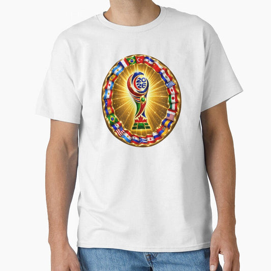 2026 Soccer Tournament Graphic T-Shirt, International Team Flags Shirt, Championship Trophy Apparel, Football Fan Top by wshStudio - T-Shirt, Sweatshirt, Hoodie