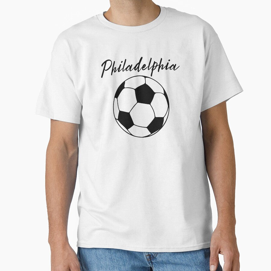 Philadelphia Soccer (black) by DigitalPatternx Unisex T-shirt, Sweatshirt, Hoodie, Long Sleeve Tee - T-Shirt, Sweatshirt, Hoodie