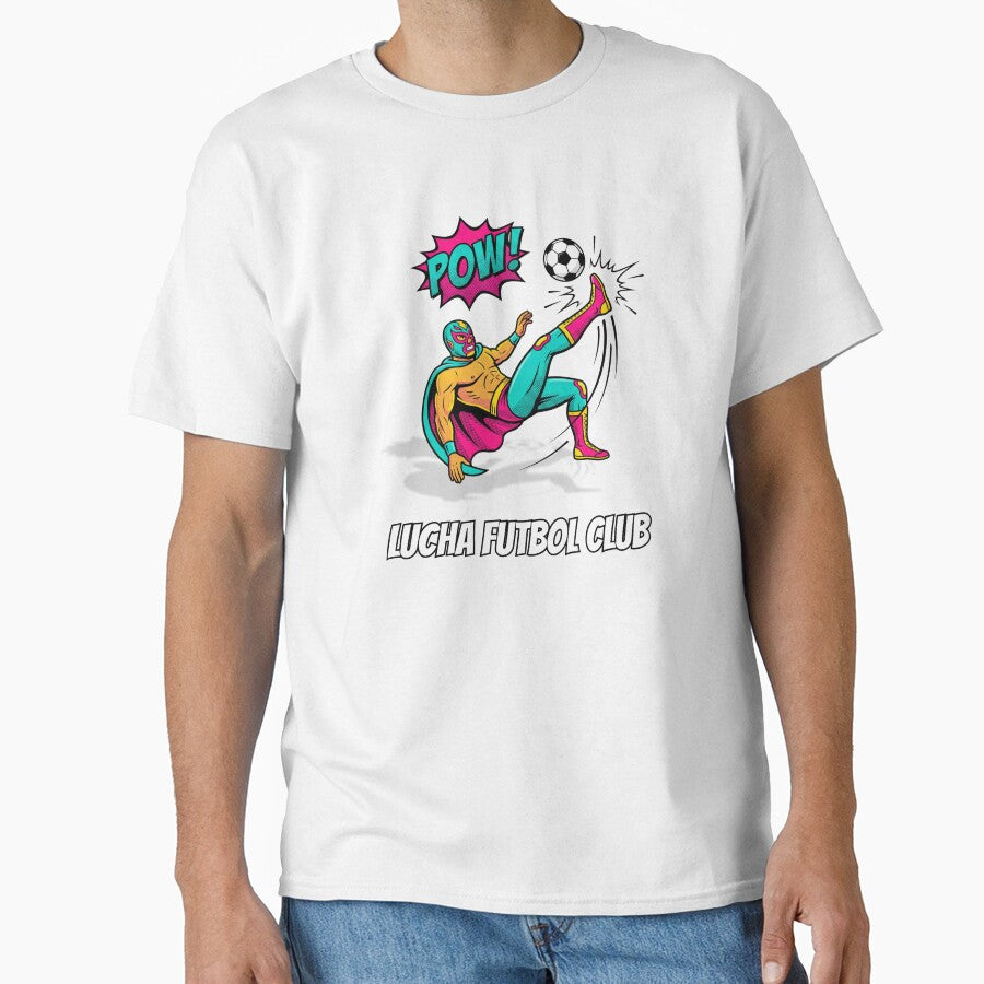 Lucha Libre Soccer Player - Mexico 26 Fan Art by PasinduBhanuka Unisex T-shirt, Sweatshirt, Hoodie, Long Sleeve Tee - T-Shirt, Sweatshirt, Hoodie