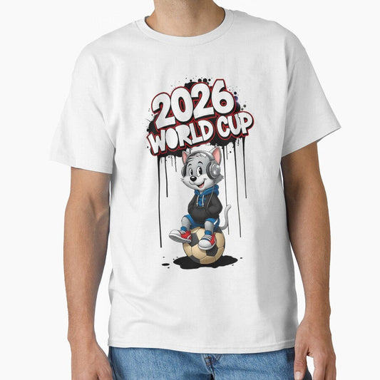 2026 World Cup Cat Streetwear by PixelStyle Studio Unisex T-shirt, Sweatshirt, Hoodie, Long Sleeve Tee - T-Shirt, Sweatshirt, Hoodie