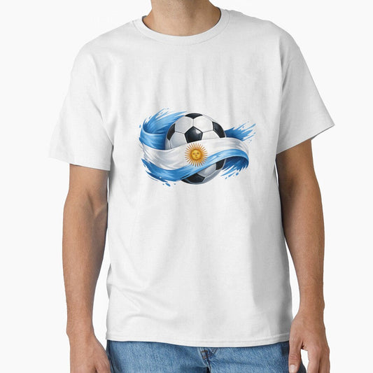 Argentina Football Pride  Sky Blue White Soccer Design by RolMerch Unisex T-shirt, Sweatshirt, Hoodie, Long Sleeve Tee - T-Shirt, Sweatshirt, Hoodie