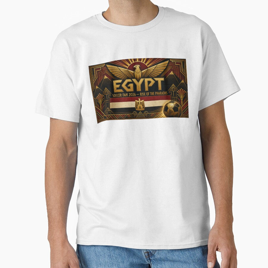 Egypt Soccer Fan 2026 Pharaohs First Historic World Cup Win Eagle of Saladin Design by BrickByDream - T-Shirt, Sweatshirt, Hoodie