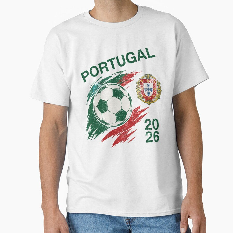 Portugal Football Fan Shirt 2026 Portuguese Flag Supporter Tee International Tournament Fan Gift by LessIsLoud - T-Shirt, Sweatshirt, Hoodie