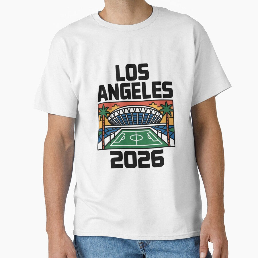 Los Angeles 2026 Palm Tree Sunset T-Shirt V4 by DarylWelsh2024 Unisex T-shirt, Sweatshirt, Hoodie, Long Sleeve Tee - T-Shirt, Sweatshirt, Hoodie