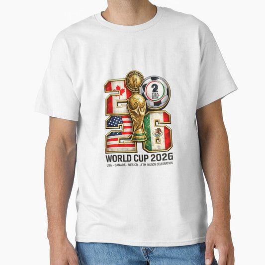 2026 Soccer Global Tournament  USA Canada Mexico Host Nations by CreativeNest Prints Unisex T-shirt, Sweatshirt, Hoodie, Long Sleeve Tee - T-Shirt, Sweatshirt, Hoodie