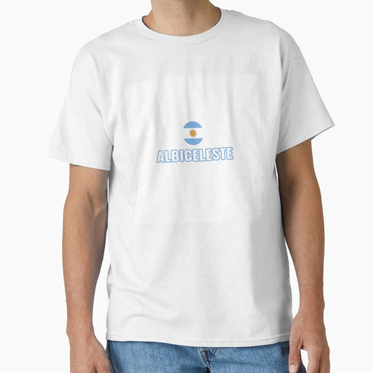 ALBICELESTE  Argentine Flag Fan Tee | Uncle Jichuan by Uncle-Jichuan Unisex T-shirt, Sweatshirt, Hoodie, Long Sleeve Tee - T-Shirt, Sweatshirt, Hoodie