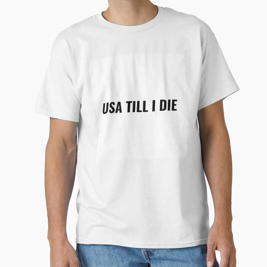 USA Till I Die T-Shirt  American Soccer Fan Tee | Uncle Jichuan by Uncle-Jichuan Unisex T-shirt, Sweatshirt, Hoodie, Long Sleeve Tee - T-Shirt, Sweatshirt, Hoodie
