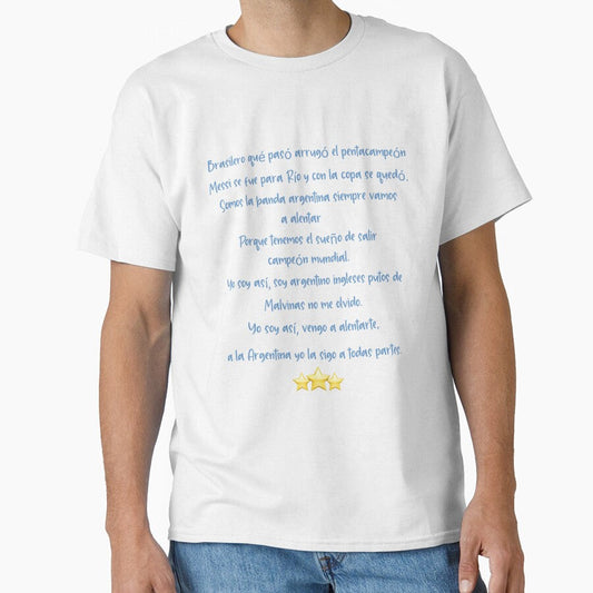 Argentinian song Brasilero qu pas arrug el pentacampen argentina soccer fans song by NeboulaHamra - T-Shirt, Sweatshirt, Hoodie