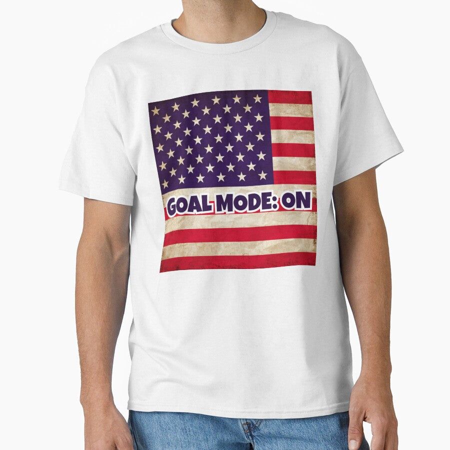 USA Soccer Fan Shirt  GOALMODE: ON Football Tee by LovelyHappyGift Unisex T-shirt, Sweatshirt, Hoodie, Long Sleeve Tee - T-Shirt, Sweatshirt, Hoodie