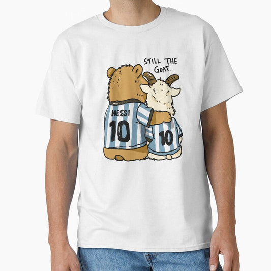 Awkward Animal Hat Club  Still The GOAT | Capybara Hug Messi Goat Last Dance by chupichapa - T-Shirt, Sweatshirt, Hoodie