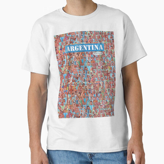 Argentina soccer fans by Diego Manuel Rodriguez Unisex T-shirt, Sweatshirt, Hoodie, Long Sleeve Tee - T-Shirt, Sweatshirt, Hoodie