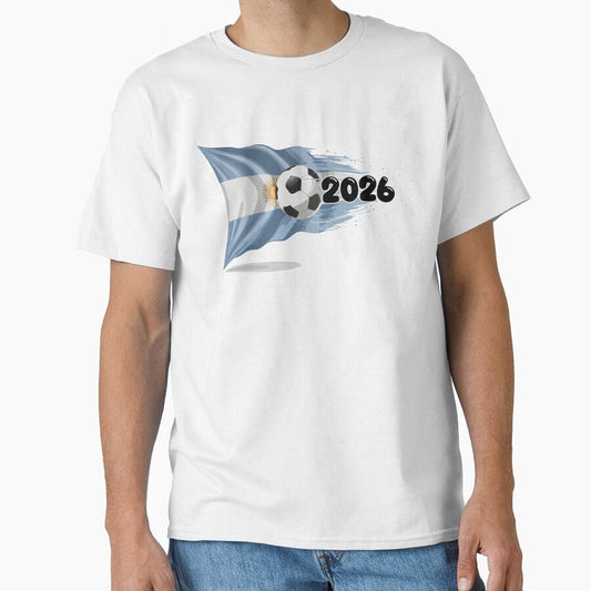 Argentina 2026 Fan Art | Albiceleste Flag Tee by nymphengut Unisex T-shirt, Sweatshirt, Hoodie, Long Sleeve Tee - T-Shirt, Sweatshirt, Hoodie