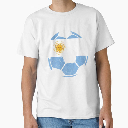 Argentina Soccer Ball Flag Jersey Argentines Football Fan by EIMgraphic Unisex T-shirt, Sweatshirt, Hoodie, Long Sleeve Tee - T-Shirt, Sweatshirt, Hoodie