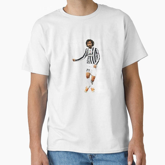 Andrea Pirlo Midfield Playmaker Action Pose by Josphinerron Unisex T-shirt, Sweatshirt, Hoodie, Long Sleeve Tee - T-Shirt, Sweatshirt, Hoodie