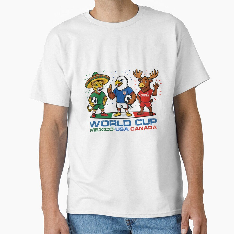 World Cup 2026 Canada USA Mexico Football by ILoveWeedLive Unisex T-shirt, Sweatshirt, Hoodie, Long Sleeve Tee - T-Shirt, Sweatshirt, Hoodie