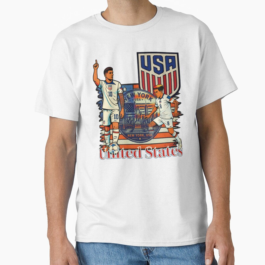 United States Football Stars Art by re2m Unisex T-shirt, Sweatshirt, Hoodie, Long Sleeve Tee - T-Shirt, Sweatshirt, Hoodie