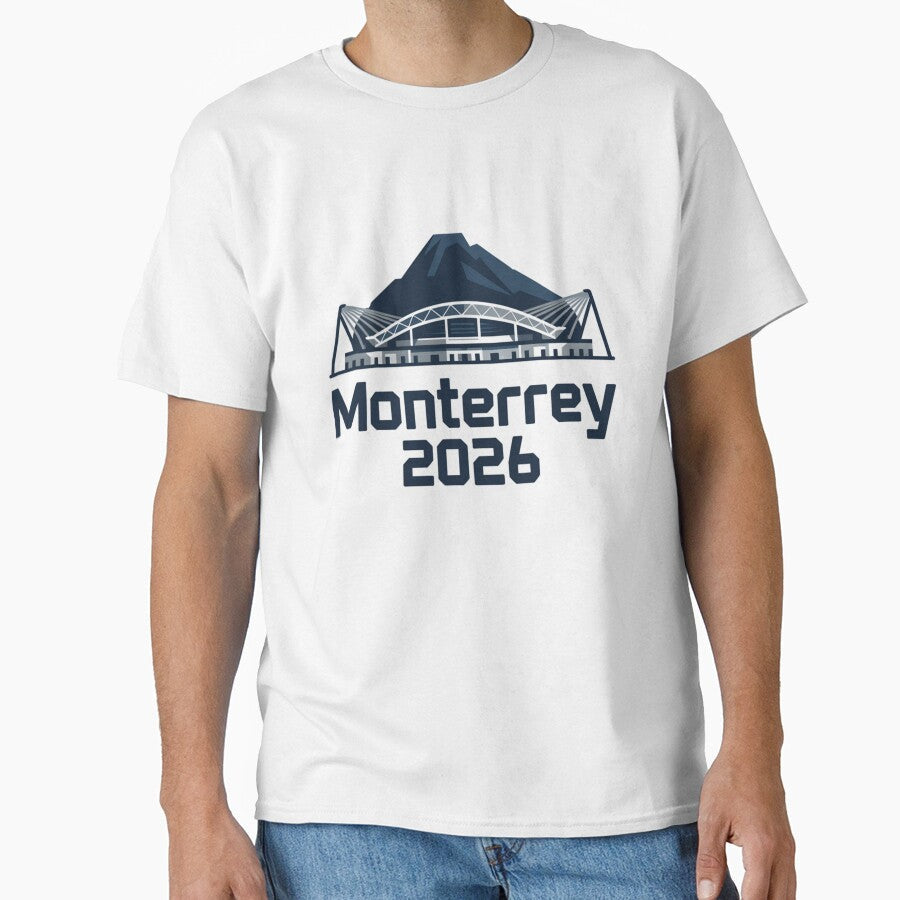 Monterrey 2026 Cerro de la Silla Mountain T-Shirt V14 by DarylWelsh2024 Unisex T-shirt, Sweatshirt, Hoodie, Long Sleeve Tee - T-Shirt, Sweatshirt, Hoodie