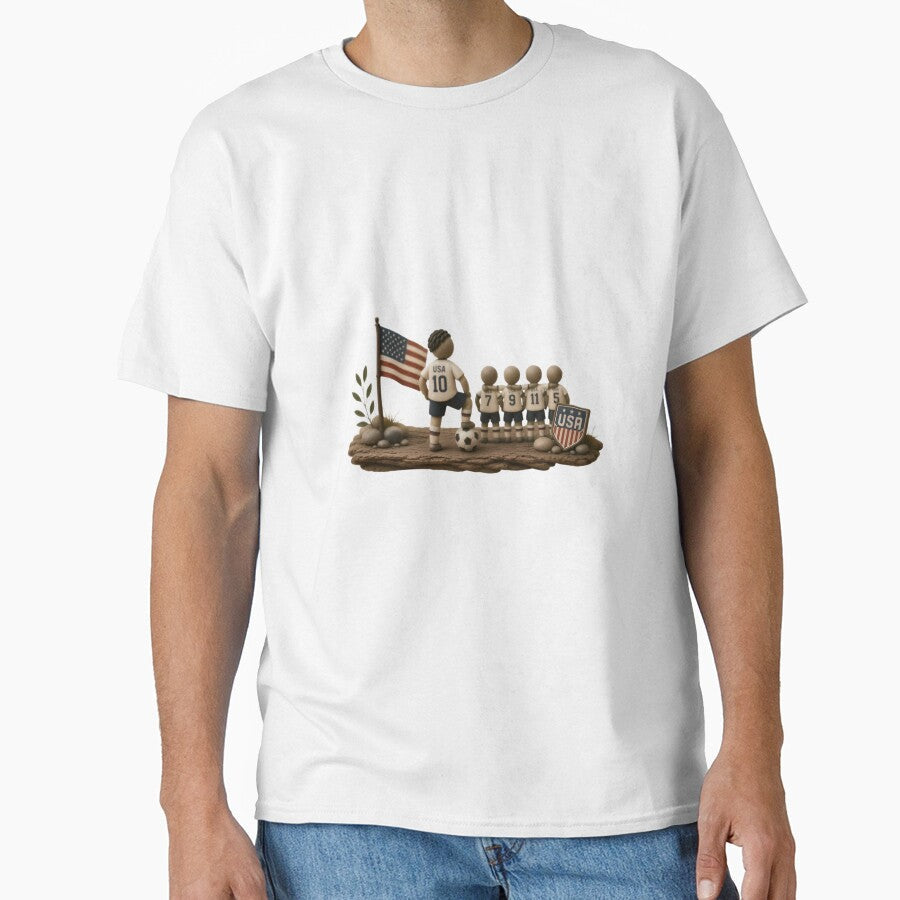 USA Football Dreams Pebble Art Shirt | American Soccer Fan Gift | World Cup 2026 Inspired USA Team Supporter Tee by PebbleMood - T-Shirt, Sweatshirt, Hoodie