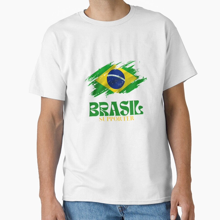Brasil football supporter by BiSuSri Unisex T-shirt, Sweatshirt, Hoodie, Long Sleeve Tee - T-Shirt, Sweatshirt, Hoodie