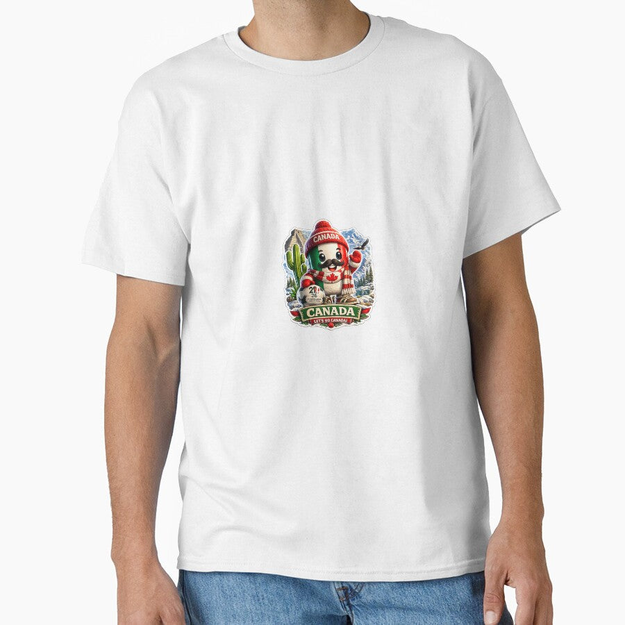 Canada Soccer Fan Sticker | Cute Canadian Football Mascot by Julianto Tri Rizki Unisex T-shirt, Sweatshirt, Hoodie, Long Sleeve Tee - T-Shirt, Sweatshirt, Hoodie