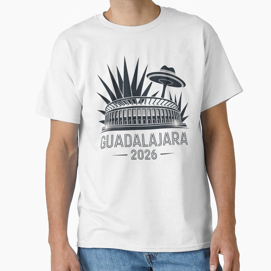 Guadalajara 2026  Mexico Football Soccer Souvenir T-Shirt V17 by DarylWelsh2024 Unisex T-shirt, Sweatshirt, Hoodie, Long Sleeve Tee - T-Shirt, Sweatshirt, Hoodie
