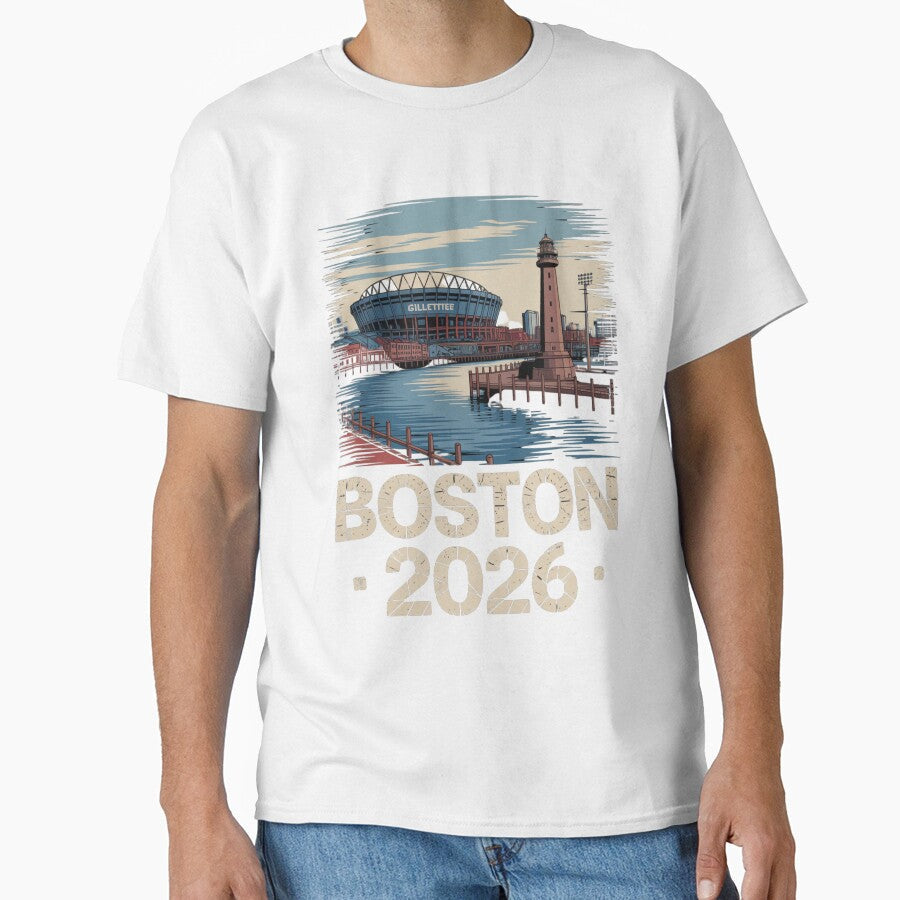 Boston 2026 New England Soccer Souvenir T-Shirt V5 by DarylWelsh2024 Unisex T-shirt, Sweatshirt, Hoodie, Long Sleeve Tee - T-Shirt, Sweatshirt, Hoodie