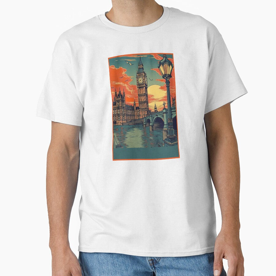 Vintage England Travel by coopercreekco Unisex T-shirt, Sweatshirt, Hoodie, Long Sleeve Tee - T-Shirt, Sweatshirt, Hoodie